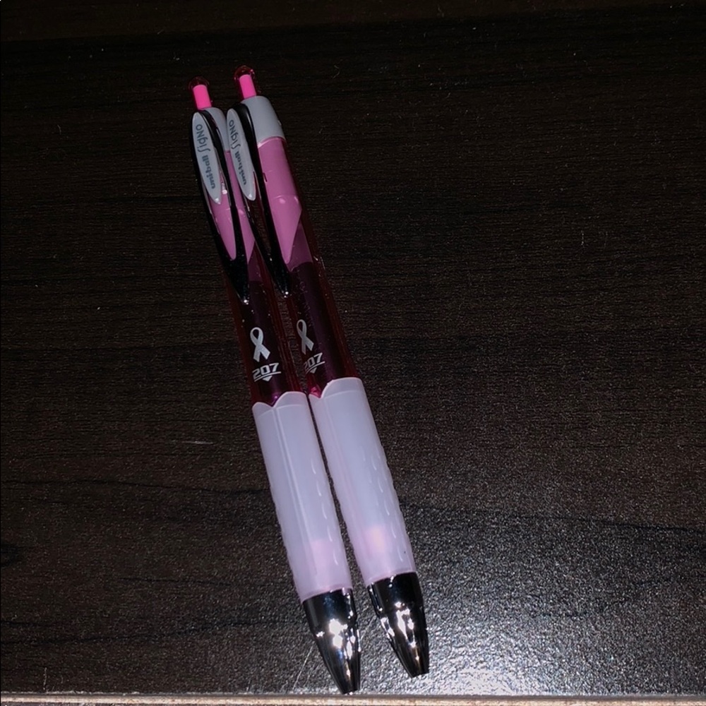 Pink Breast Cancer Gel Ink Pens